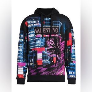 Auth Valentino “Electric City” Hoodie